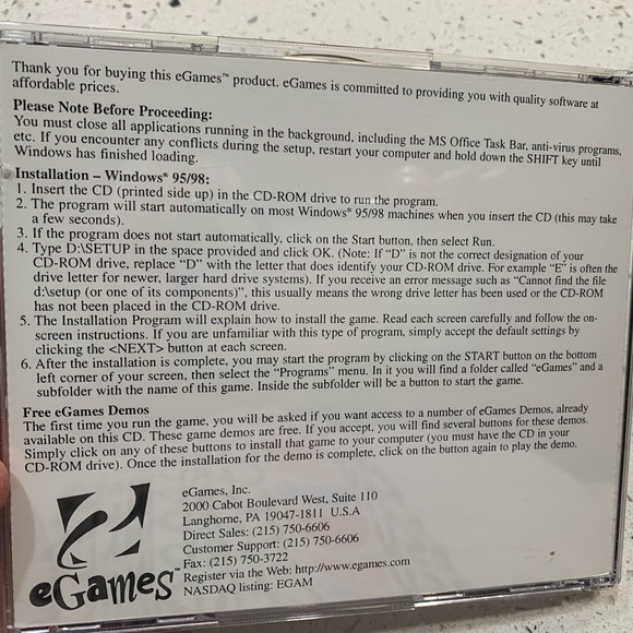 eGames Mini Golf Master Windows 95/98/ME PC-CD-ROM 1999 Disc Only. - Picture 4 of 5
